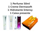 KIT Nº3= 2 CREMES 1 PERFUME 1 CAIXA PRESENTE